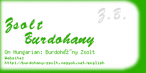 zsolt burdohany business card